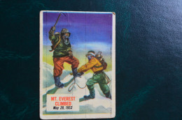 Everest Climbed 1953 Chromos Chicago Daily Sun Times Himalaya Mountaineering Escalade Alpinisme - Other & Unclassified