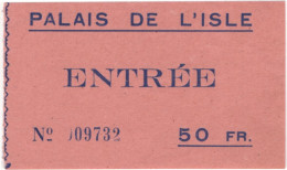 Palais De L'Isle - Entrée - Historical Documents