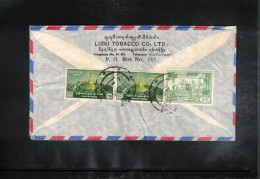 Burma 1959 Interesting Airmail Letter - Myanmar (Birma 1948-...)