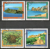Italien 1990, MiNr. 2141 - 2144; Tourismus, Alb. 05 - 1981-90: Gebraucht