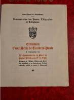 LETTRE CARTE LUXEMBOURG FEUILLE 1938 ECHTERNACH 12° CENTENAIRE SAINT WILLIBRORD - Autres & Non Classés