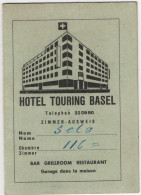 Hotel Touring Basel - & Hotel - Historische Dokumente