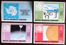British Antarctic Territory BAT 1981 Treaty Birds MNH - Unused Stamps