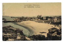 TREGASTEL - La Plage   Carte Colorisée - Trégastel