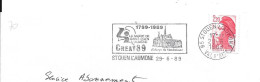Lettre Entière Flamme 1989 Saint Ouen L'aumone Val De Marne - Mechanische Stempels (reclame)