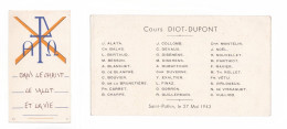 Lyon, Cours Diot-Dupont, Communion Collective 1943, 30 Noms - Images Religieuses