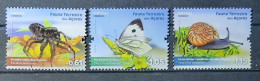 2023 - Portugal - MNH - Terrestrial Fauna Of Azores - 3 Stamps + Block Of 1 Stamp - Ongebruikt