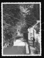 Orig. Foto 1938 Ortspartie Bad Gastein, Blick Von Der Oberen Auf Die Untere Brücke, Wasserfall - Bad Gastein