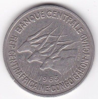 Banque Centrale Centrafricaine, Congo, Gabon Et Tchad 50 Francs 1963, En Cupronickel , KM# 3 - Otros – Africa
