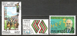 Italien 1990, MiNr. 2145+2146+2147; Alb. 05 - 1981-90: Usati