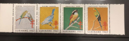 SURINAME 1967 Anti-TB Stamps Birds 4v LMM - Andere & Zonder Classificatie