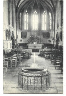 Carte Postale Ancienne: GOURDON: Intérieur De L'Eglise Des Templiers, Beau Bénitier. - Gourdon