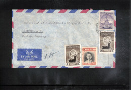 Thailand 1958 Interesting Airmail Letter - Thaïlande
