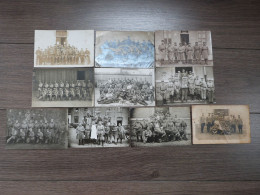 Lot De 10 Cartes-photo Militaires, Fusils, Canon, 1910-1920. - War, Military