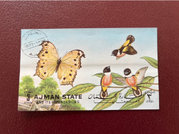 Ajman 1972 Bloc Used Mi Mariposa Butterfly Borboleta Schmetterlinge Farfalla - Vlinders