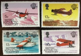 British Antarctic Territory BAT 1983 Manned Flight Aircraft MNH - Unused Stamps