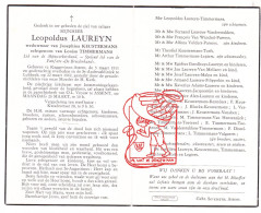 DP Leopold Laureyn ° Kaggevinne-Assent 1911 † Lubbeek 1962 Keustermans Timmermans Putseys Goedhuys Malpa Toetenel Blockx - Santini