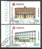 Italien 1990, MiNr. 2150 - 2151; Europa: Postalische Einrichtungen, Alb. 05 - 1981-90: Afgestempeld