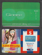 ITALIA:  RICARICHE  -  2  USATE  -  QUESTE. - [2] Sim Cards, Prepaid & Refills