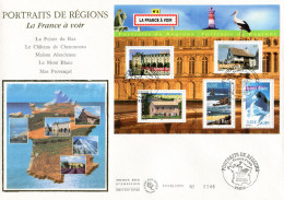 Regioni Di Francia 2003. 2 FDC. - Autres & Non Classés