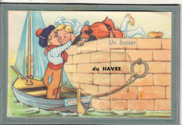 CPA (76) Le HAVRE - Carte à Système Avec Fenêtre Et Dépliant Accordéon Complet Des 10 Petites Vues - 1940 - Non Classés