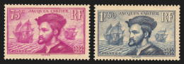 N°296/297, Jacques Cartier 1934, Neufs ** Sans Charnière - TB - Unused Stamps