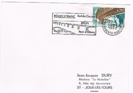 17 BOURCEFRANC Flamme SECAP Illustrée Pont D'Oléron, Huitres Concordance Avec YT 1489 - Thème Ponts 308 - Mechanical Postmarks (Advertisement)