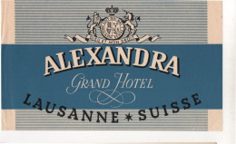 Alexandra Grand Hotel Lausanne - & Hotel, Label - Etiketten Van Hotels