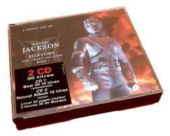 Boitier 2 CD Michael Jackson  History Past, Present And Future  Book I - Disco, Pop