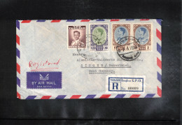 Thailand  Interesting Airmail Registered Letter - Thailand