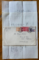 JAPAN - GIAPPONE - BUSTA CON LUNGHE LETTERE FROM TOKIO 12.2.15. TO CECOSLOVACCHIA  - VIA SIBERIA - Lettres & Documents