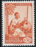 Guiné Portuguesa / Portuguese Guinea - 1948 - Local Motives / Musician - MNG - Portugiesisch-Guinea