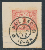 Grootrondstempel Nijland 1912 - Postal History