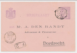 Briefkaart G. 23 Particulier Bedrukt Heinenoord - Dordrecht 1893 - Ganzsachen