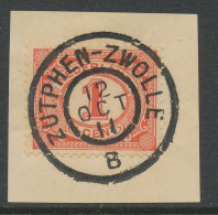 Grootrondstempel Traject Zutphen - Zwolle B 1911 - Cat. Onbekend - Marcophilie
