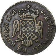 Malte, Emmanuel De Rohan, 10 Grani, 1786, Cuivre, TTB, KM:300 - Malte