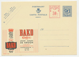 Publibel - Postal Stationery Belgium 1952 Coffee - Bako - Andere & Zonder Classificatie