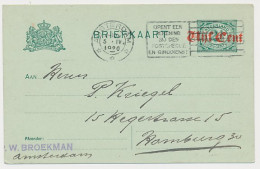Briefkaart G. 111 A II Amsterdam - Duitsland 1920 - Ganzsachen