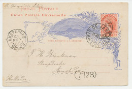 Postal Stationery Brazil 1894 Palm Tree - Sugar Cane - Bomen