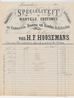 Nota Leeuwarden 1883 - Mantels - Costumes - Broderies - Lingerie - Paesi Bassi