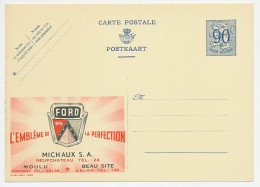 Publibel - Postal Stationery Belgium 1951 Car - Ford - Coches
