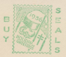 Meter Cut USA 1936 Christmas Seals  - Christmas