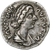 Faustina II, Denier, 161-176, Rome, Argent, TTB+, RIC:737 - Les Antonins (96 à 192)
