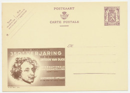 Publibel - Postal Stationery Belgium 1948 Antoon Van Dijck - 350 Years - Exhibition - Other & Unclassified