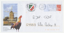 Postal Stationery / PAP France 2002 Windmill - Cock - Mühlen