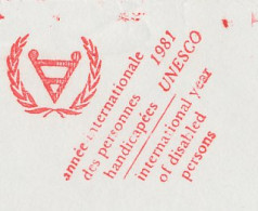 Meter Top Cut France 1982 UNESCO - International Year Of Disabled Persons - VN