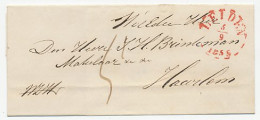 Gebroken Ringstempel : Leiden 1855 - Lettres & Documents