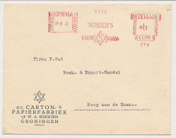 Meter Cover Netherlands 1931 Star Of David - Carton Boards Factory - Groningen - Unclassified