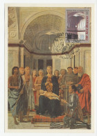 Maximum Card San Marino 1992 Detail Of Vault - Kerken En Kathedralen
