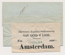 Utrecht - Amsterdam 1865 - Exp. Onderneming Van Gend En Loos  - ...-1852 Prephilately